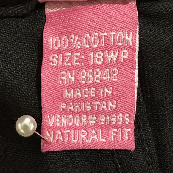 Woman Within Straight Leg Jeans Women 18WP Cotton Pockets Belt‎ Loops H13 - Picture 7 of 15